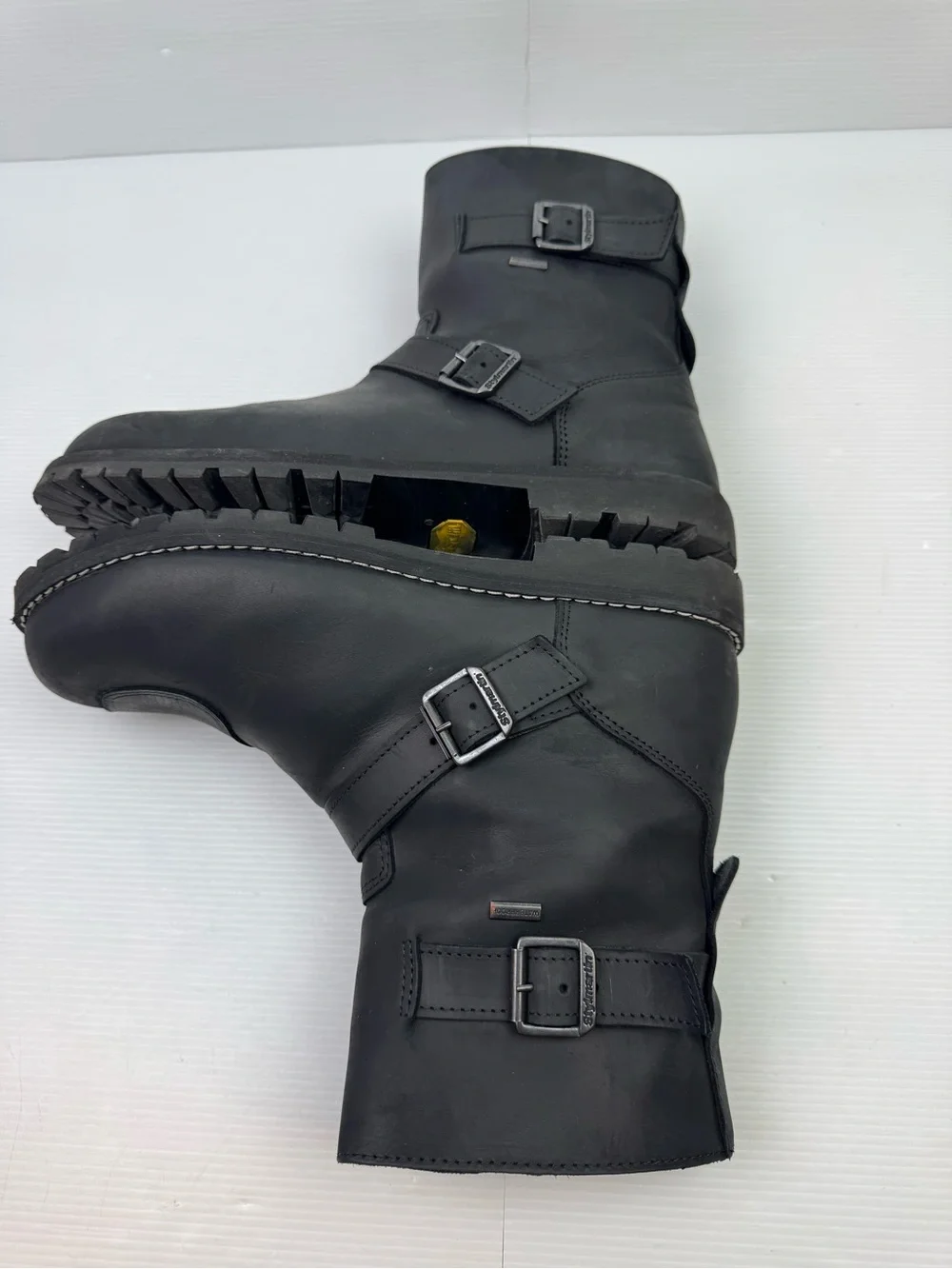 Stylmartin Legend Men’s US 12 Black Waterproof Motorcycle Street Riding Boots